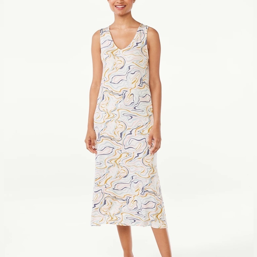Joyspun Multicolor Swirl Tank Dress